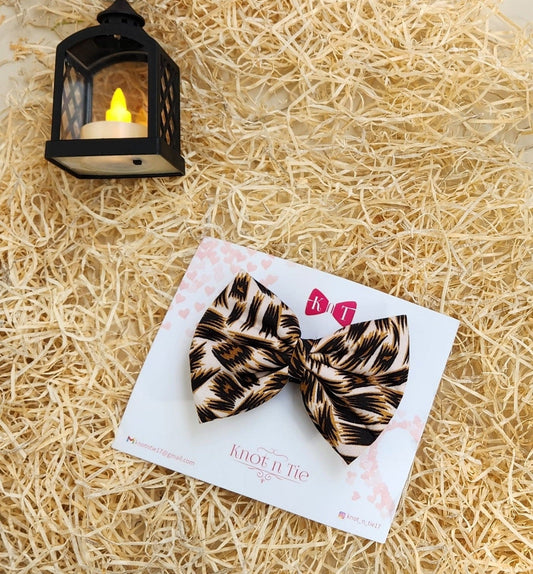 CHEETAH CHIC ICONIC BOW