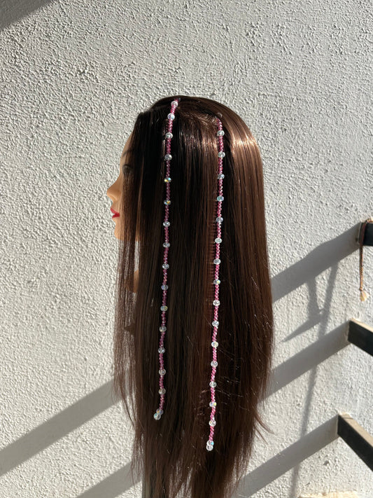 Pink Bling Hair String