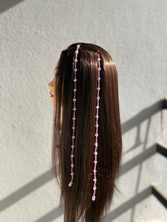 Pink Bling Hair String