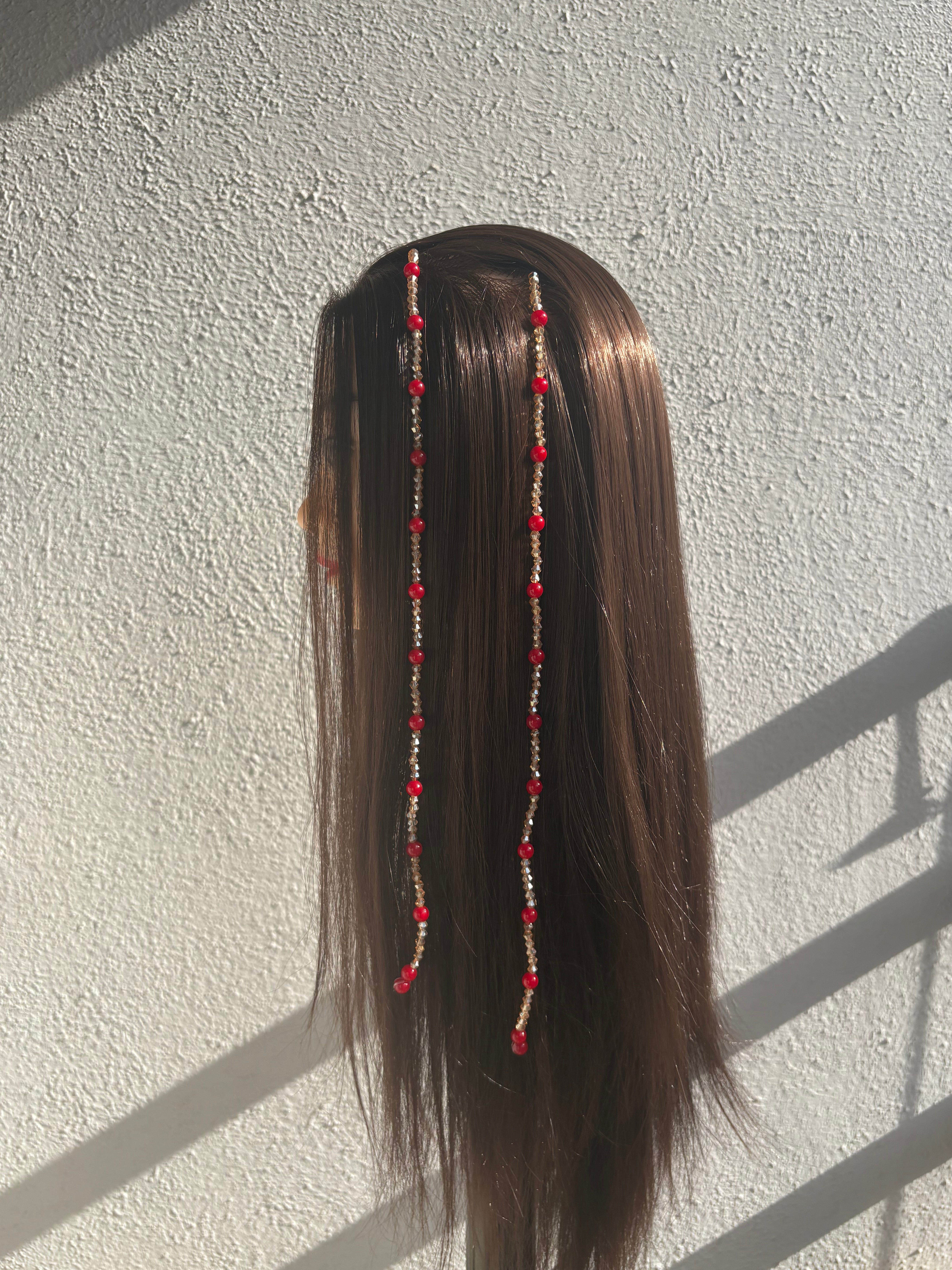 Ruby Blush Hair String