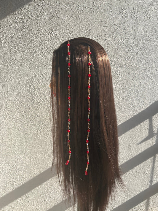 Ruby Blush Hair String
