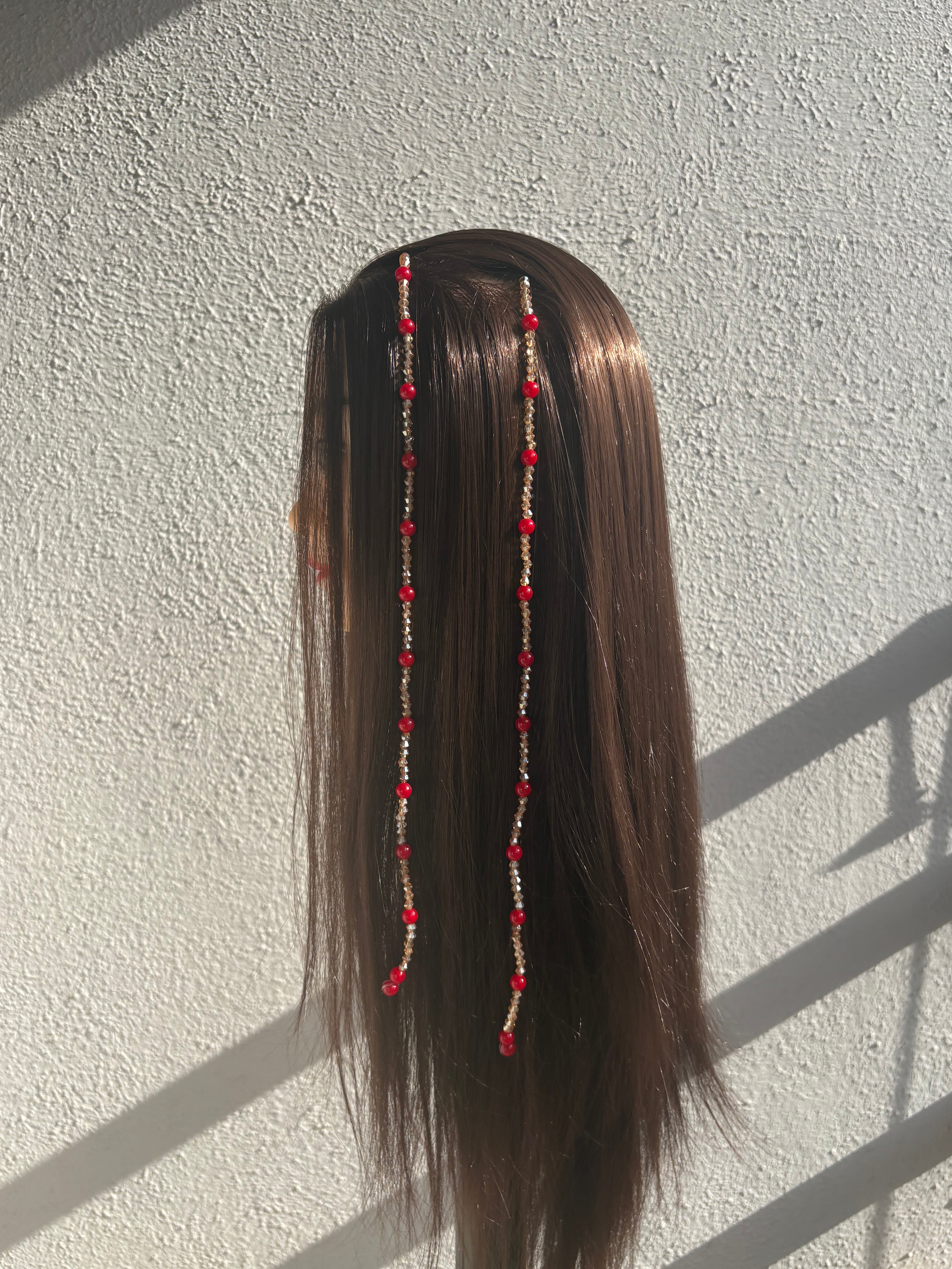 Ruby Blush Hair String